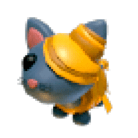 Halloween Golden Mummy Cat